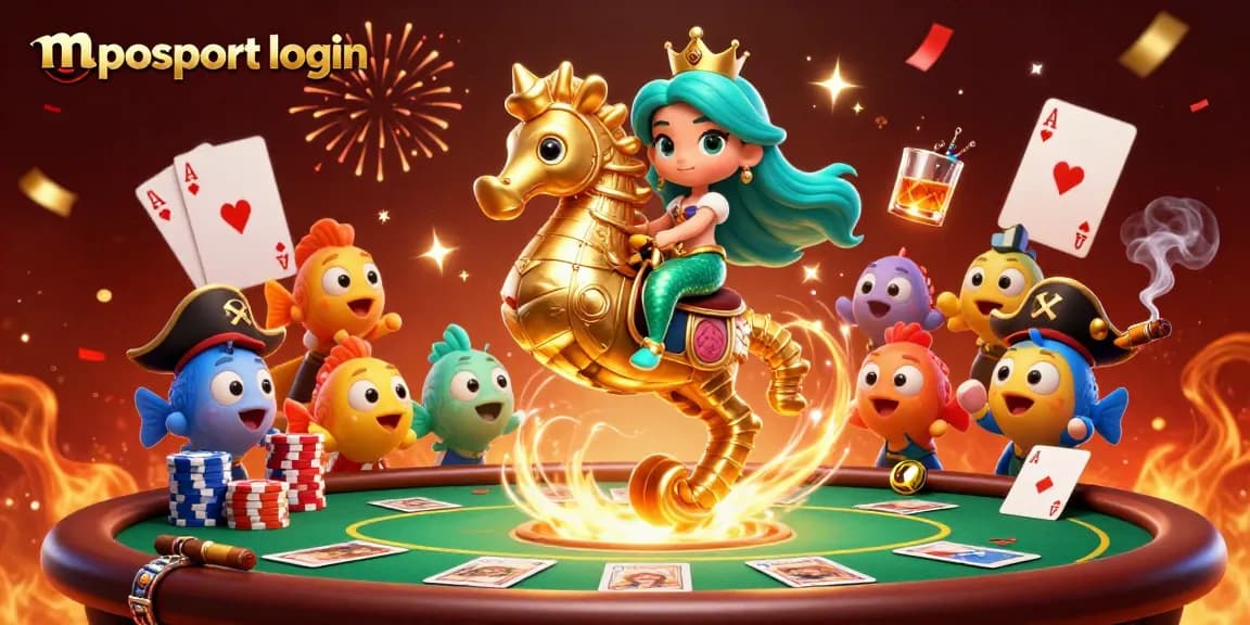 Experience seamless gameplay with mposport login featuring a mermaid princess in a vibrant casino scene