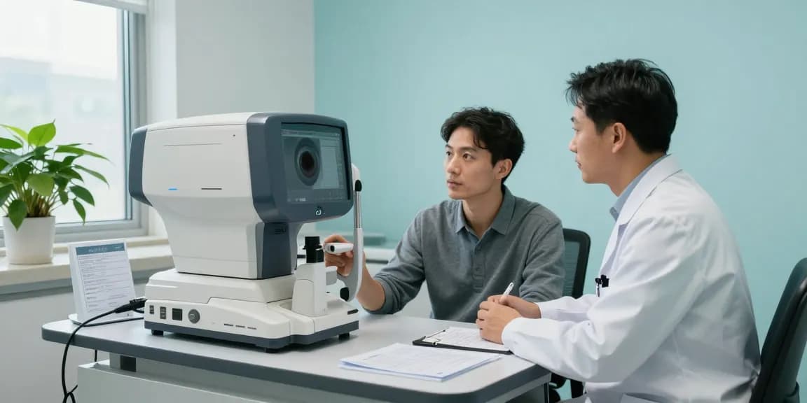 SNU Eye Clinic consultation with advanced eye examination technology, showcasing personalized care.
