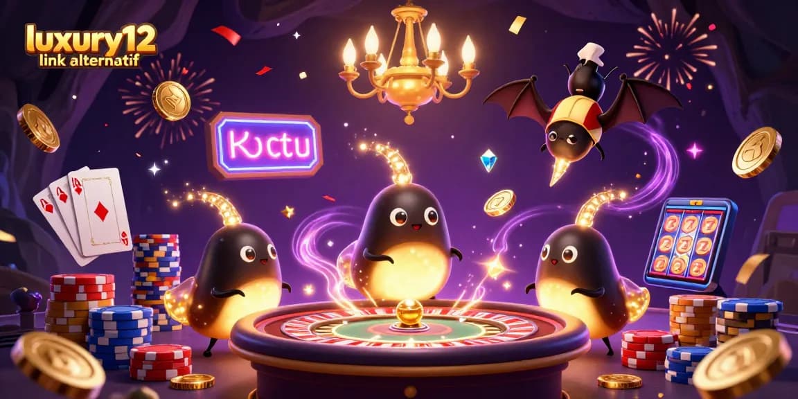 Experience excitement at luxury12 link alternatif with neon-lit gaming and cascading coins.