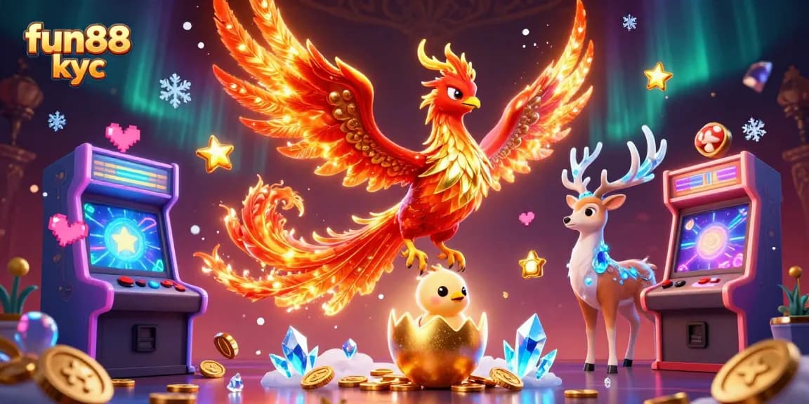 Khám phá các sản phẩm cá cược tại fun88 kyc với Phoenix lửa và những biểu tượng game đang bùng nổ.
