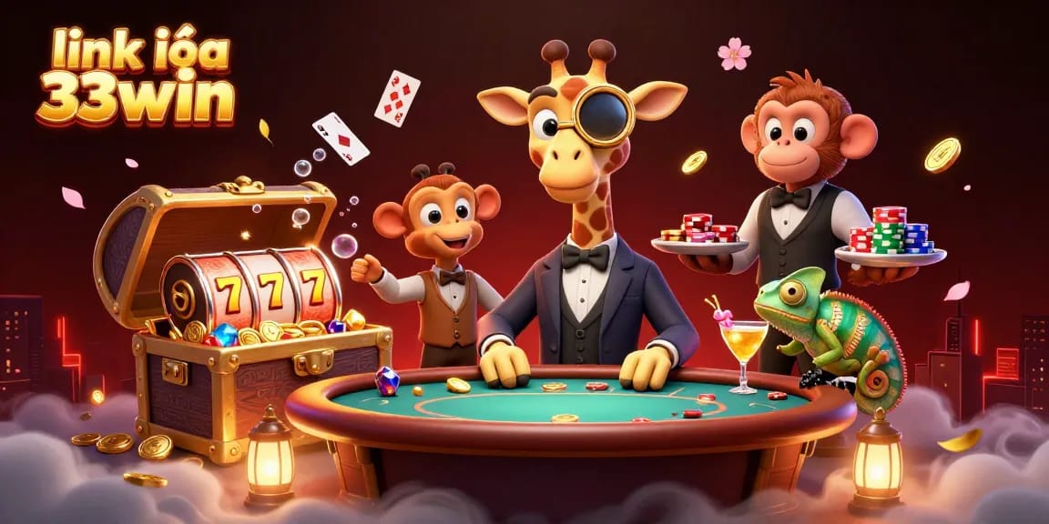 Experience the thrill of gaming with link vào 33win, featuring high-roller giraffe and dynamic casino elements.