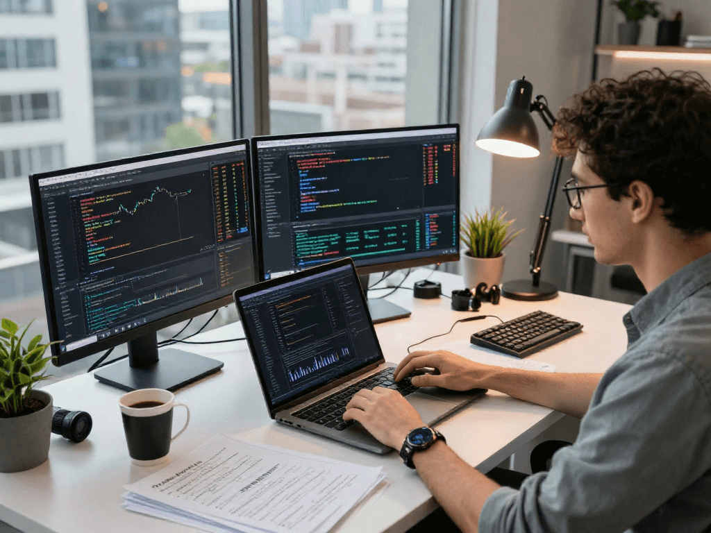 Real-time futures WebSocket streaming API coding in a dynamic financial workspace