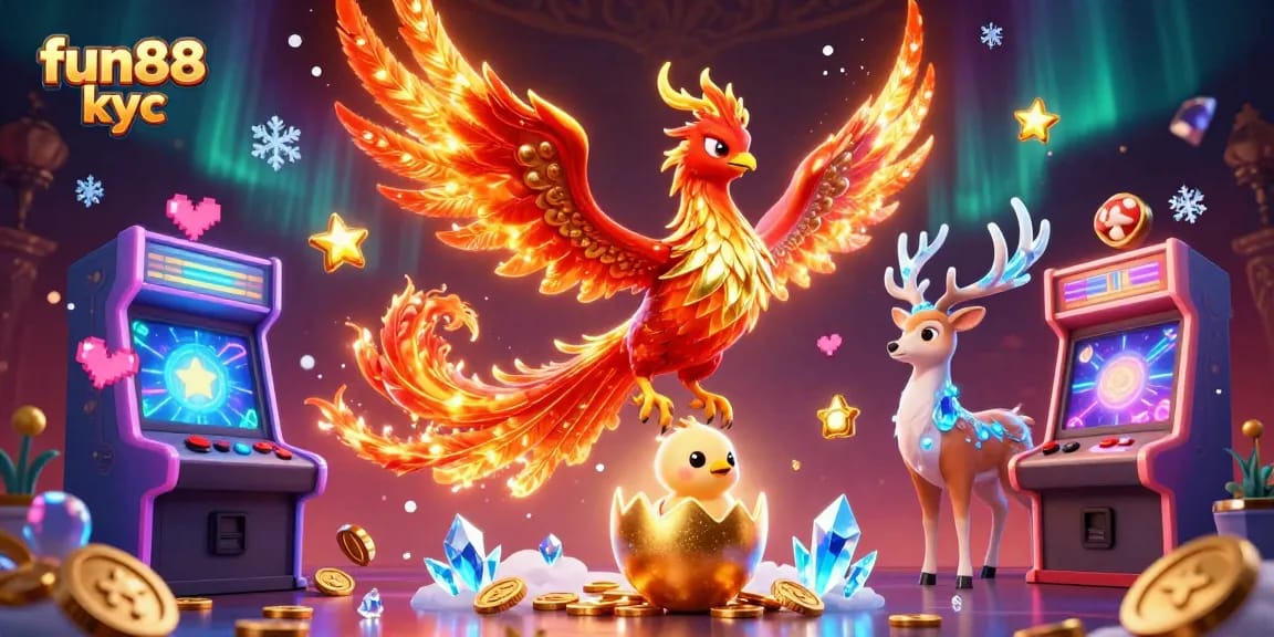 Khám phá các sản phẩm cá cược tại fun88 kyc với Phoenix lửa và những biểu tượng game đang bùng nổ.