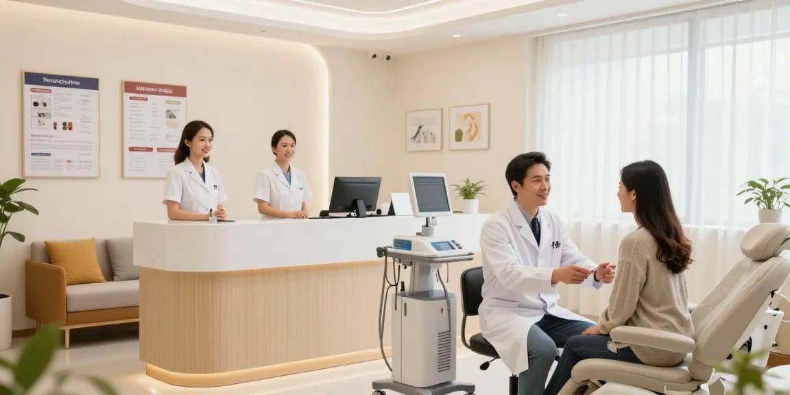 Hair transplant turkey consultation in a modern healthcare clinic for personalized patient care.