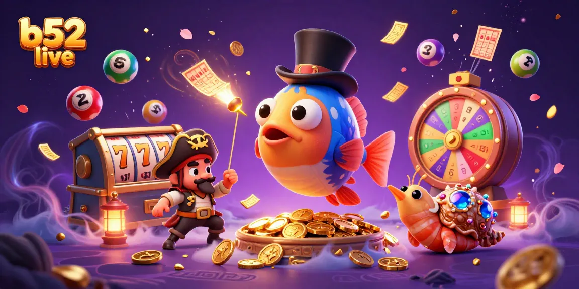Engage in exciting b52 live experiences featuring colorful casino treasures and lively characters.