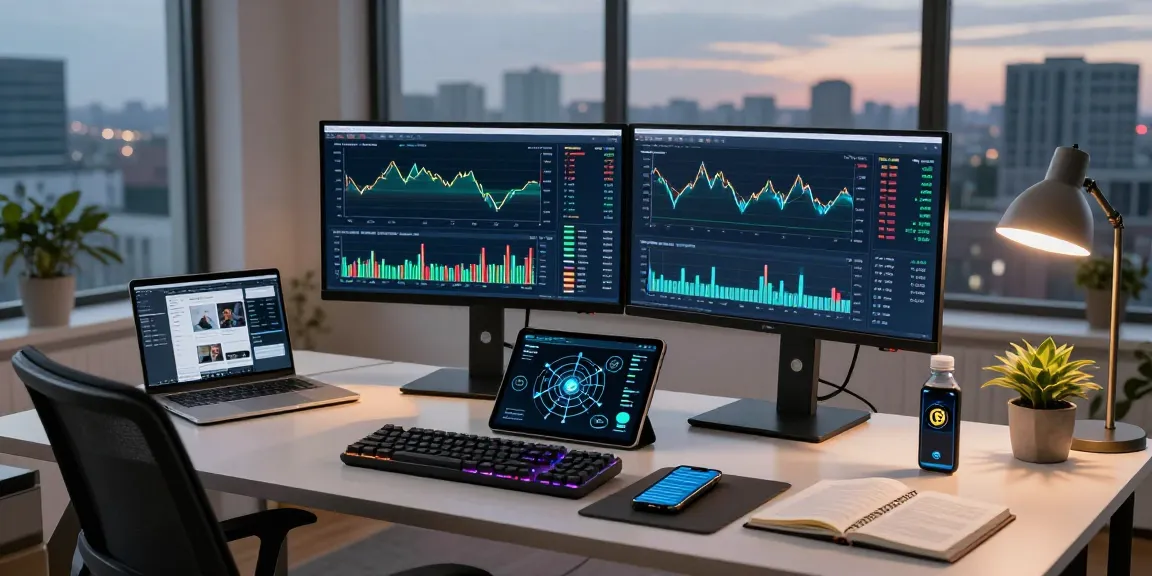 money6x.com make money online in a professional trading workspace with cryptocurrency charts, blockchain visuals, and a digital wallet.