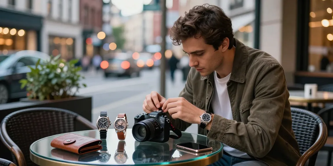 Explore luxury clone watches in a stylish urban setting, with a focus on quality and design.