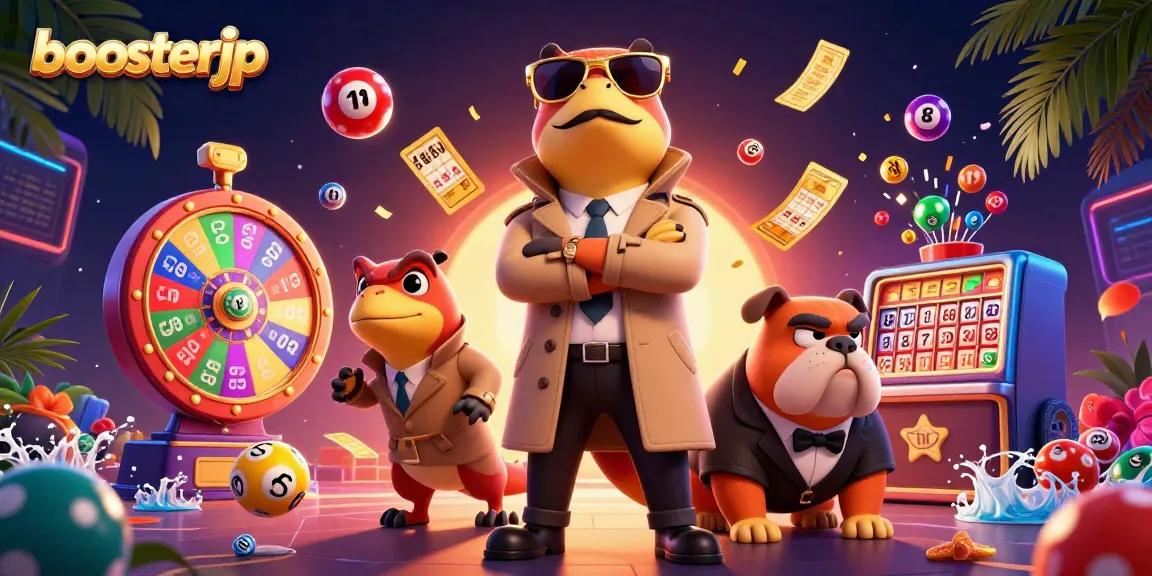 Boosterjp menawarkan pengalaman bermain slot dengan tiket emas dan bola lotere berwarna-warni.