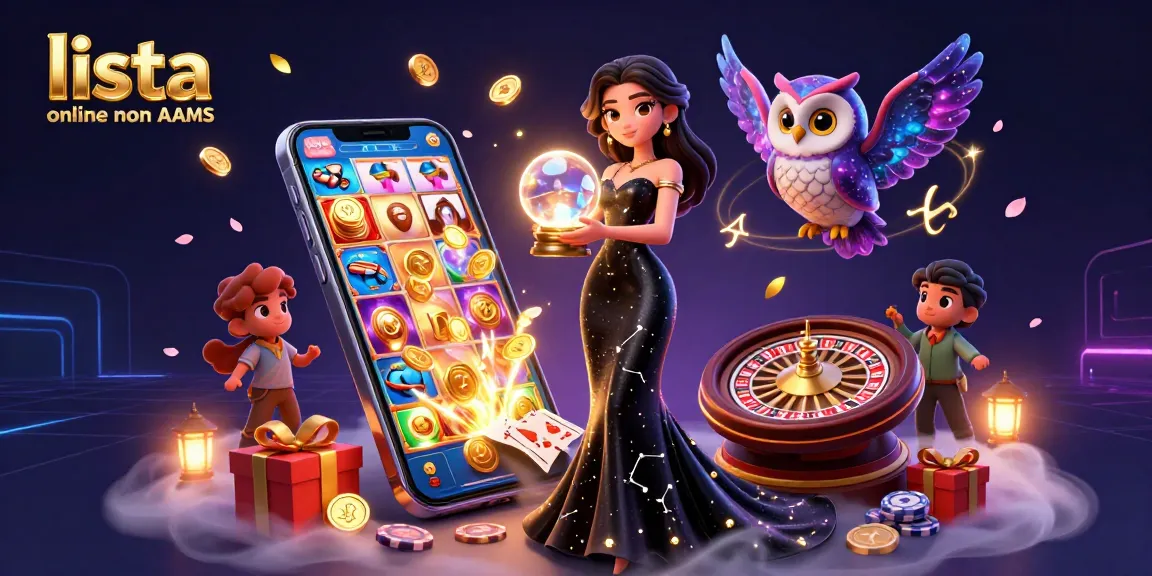 Interagisci con i lista casino online non AAMS che presentano una scena mistica di fortuna ed entusiasmo