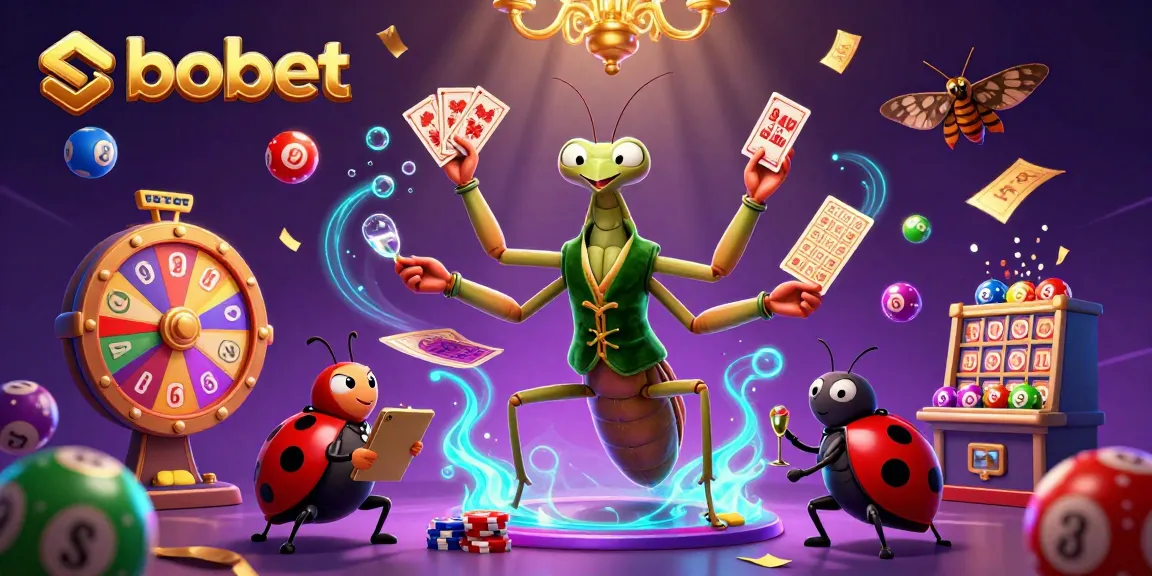 Berpartisipasi dalam taruhan sbobet dengan suasana kasino penuh warna dan karakter kartun menarik.