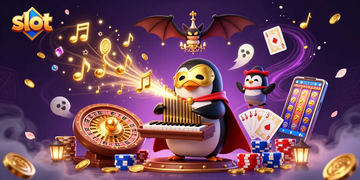 Mainkan slot gacor dengan serunya di WSLOT888, dikelilingi karakter kartun dan elemen kasino yang semarak.