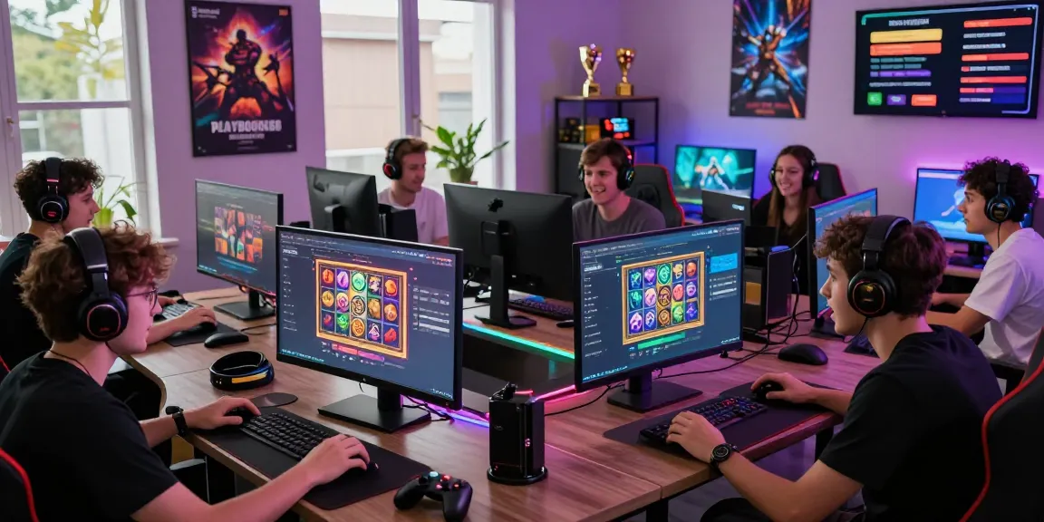 Engaged gamers celebrating their victories using the playbook88 link in a vibrant gaming room
