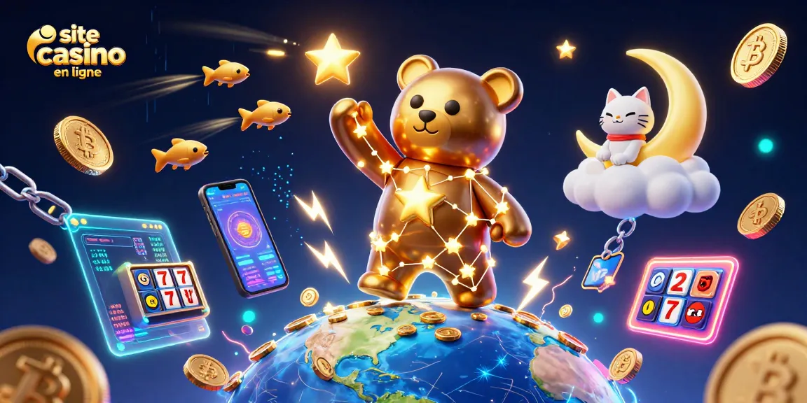 Profitant des jeux sur un site casino en ligne, des animaux amusants interagissent avec des pièces d'or.