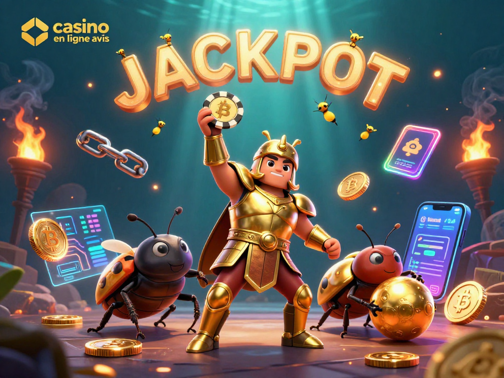 Jouez sur des casinos en ligne avis avec ces personnages gagnants illustrant une victoire captivante.