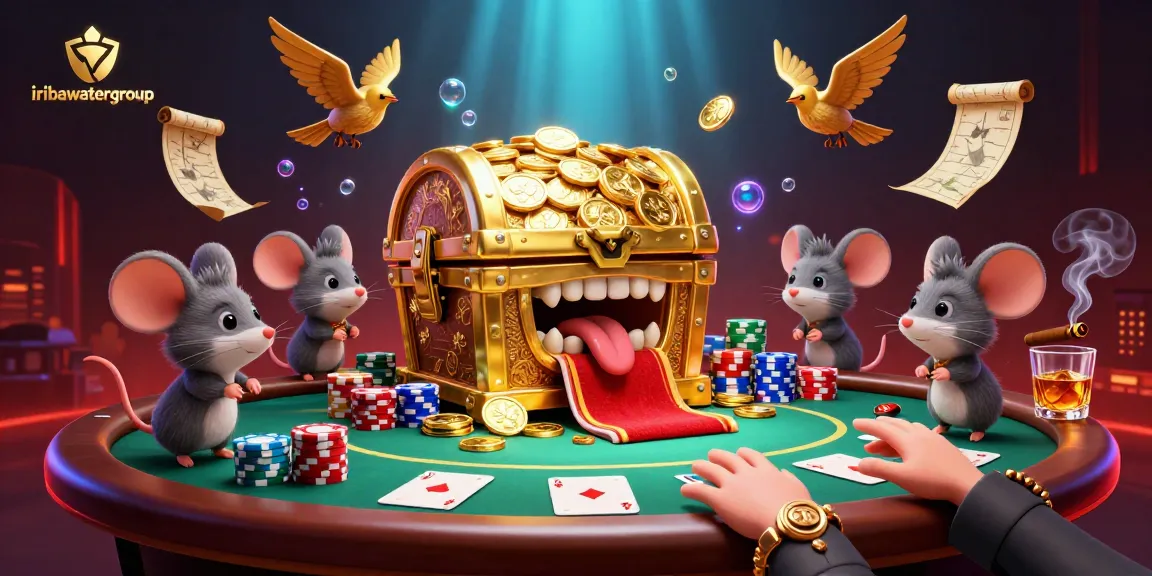 Experience thrilling riches at iribawatergroup with vibrant poker stacks and animated gold treasures.