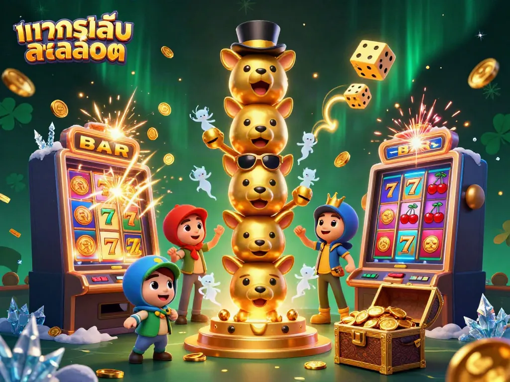 ทดลองเล่นสล็อตในภาพ 3D สุดอลังการ พร้อมโบนัสแจ็คพอตและสัญลักษณ์คาสิโนที่น่าตื่นเต้น