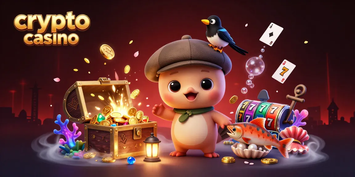 Jouez au casino crypto avec des pièces Bitcoin et des jeux palpitants, le tout dans un décor ludique et coloré.