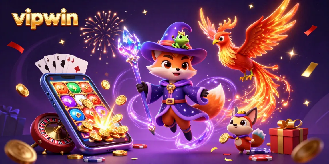 Experience thrilling gaming at vipwin with magical characters and dynamic casino elements.
