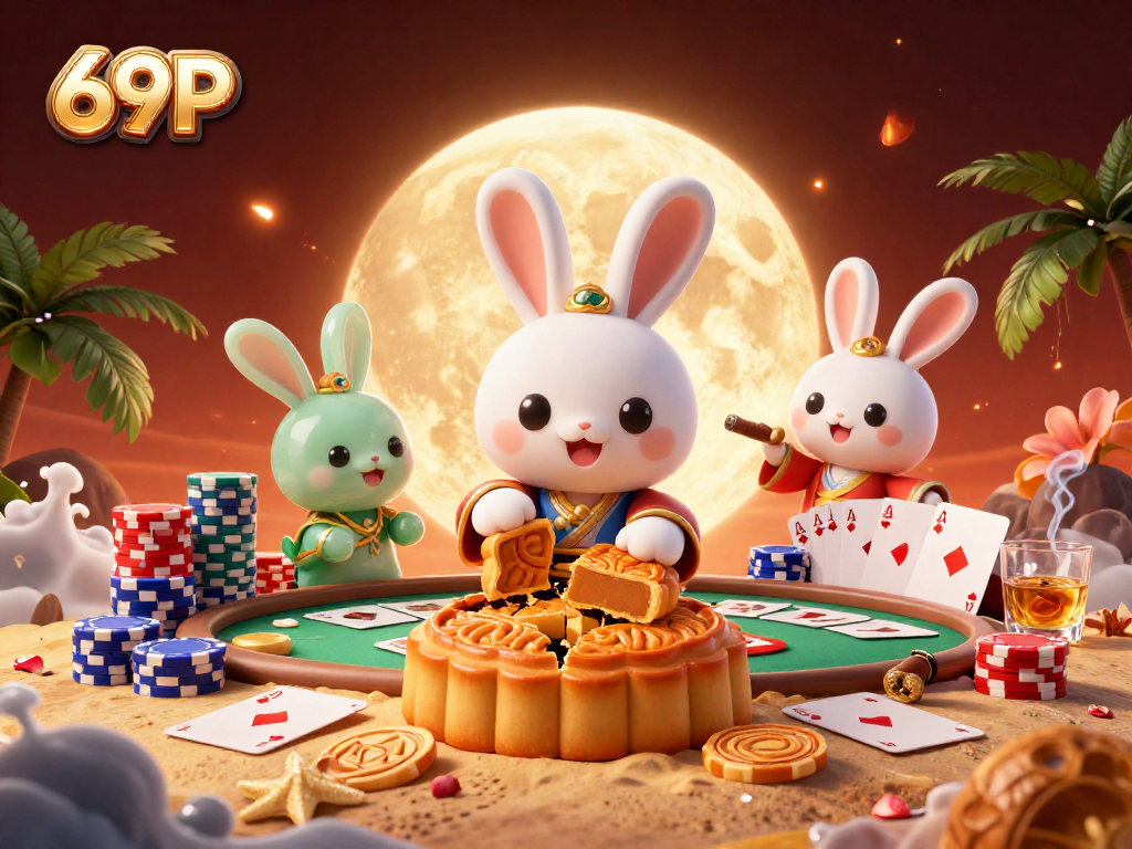 Experimente a emoção do cassino com 69P e coelhos da lua em ação!
