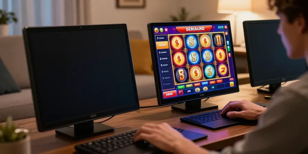 Engaging server thailand online betting experience on a smartphone with colorful slot game graphics.