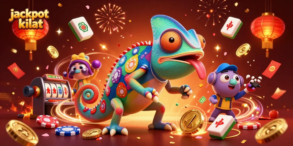 Catch jackpots with jackpot kilat's vibrant casino scene filled with games and golden winnings.