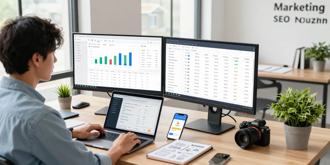 Boost your SEO strategy to get faster ranking with professionals analyzing data in a modern workspace.