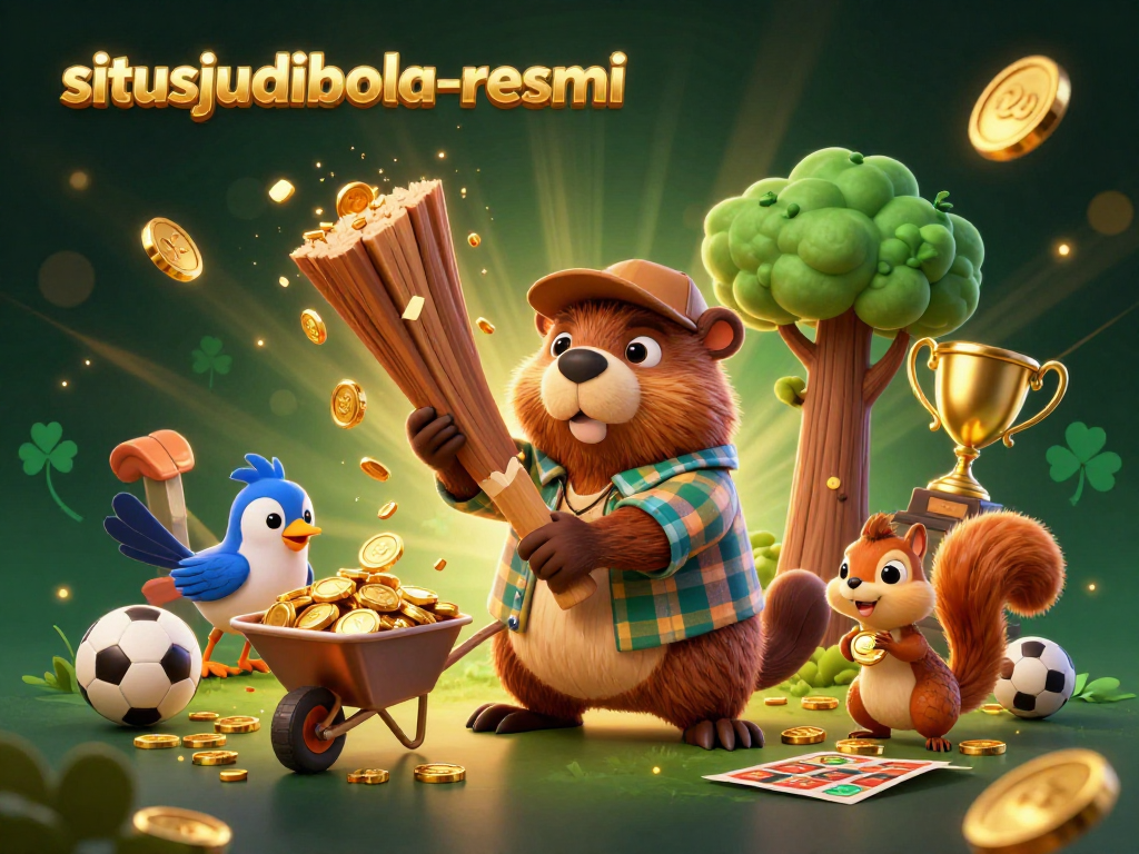 Experience situsjudibola-resmi where sports betting comes alive with golden coins and vibrant characters!
