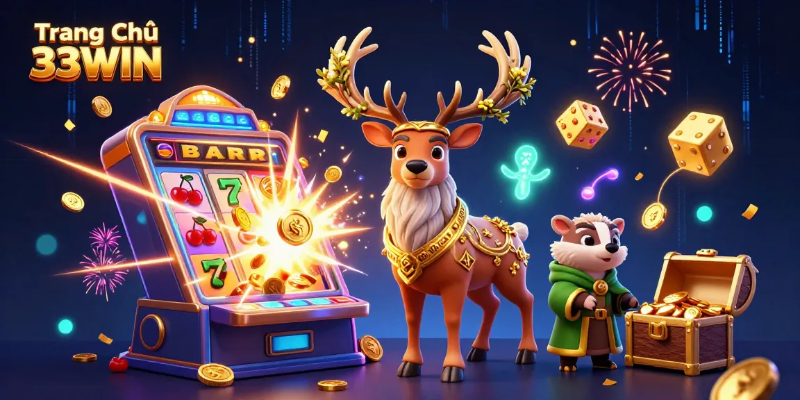 Experience the excitement of gambling at Trang Chủ 33WIN with rich casino themes and vibrant 3D visuals.