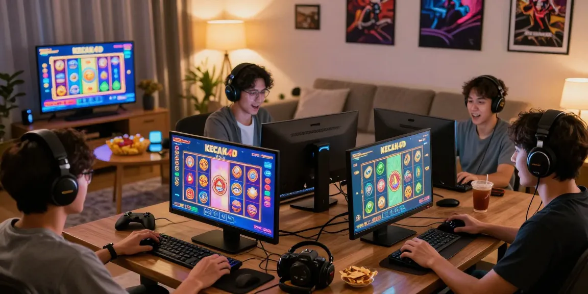 Players engaged in exciting Kecak4D slot games in a cozy gaming environment.