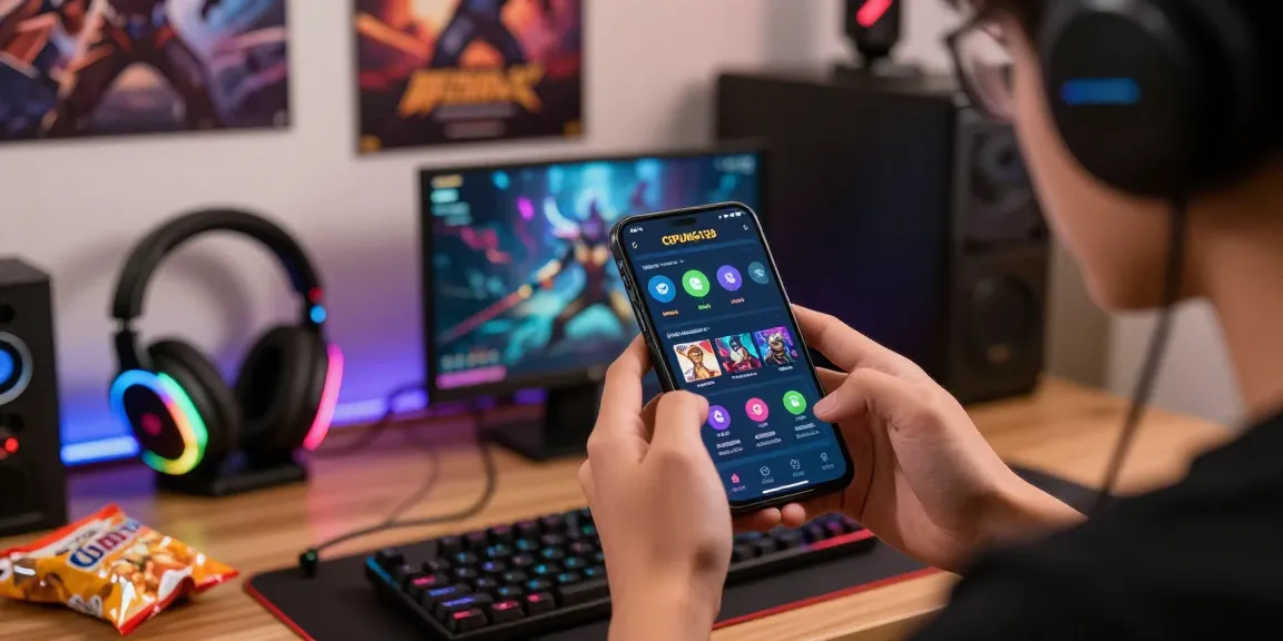 Gamer menggunakan aplikasi cipung138 di smartphone dengan akses mudah dan cepat.