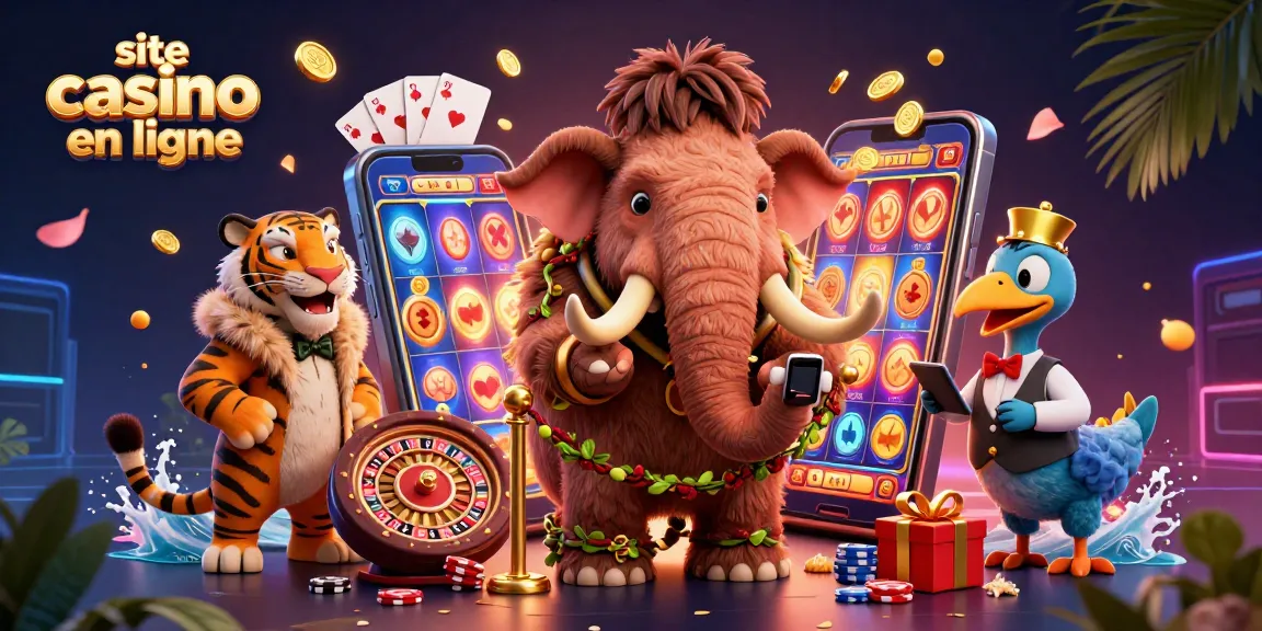 Faites l'expérience de l'excitation du site casino en ligne avec des personnages animés colorés.